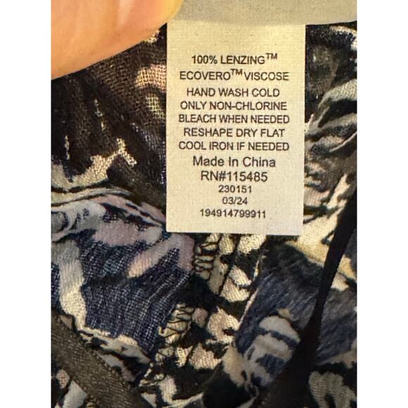 Sonoma Floral Tie-Front Blouse – EcoVero Viscose – NWT - Picture 4 of 5